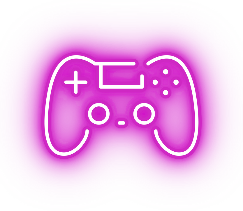 Neon pink controller icon